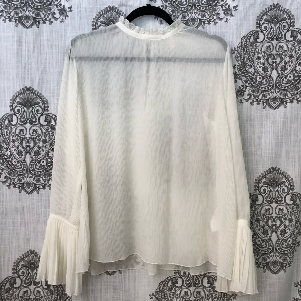 Sheer Bell Sleeve Top
